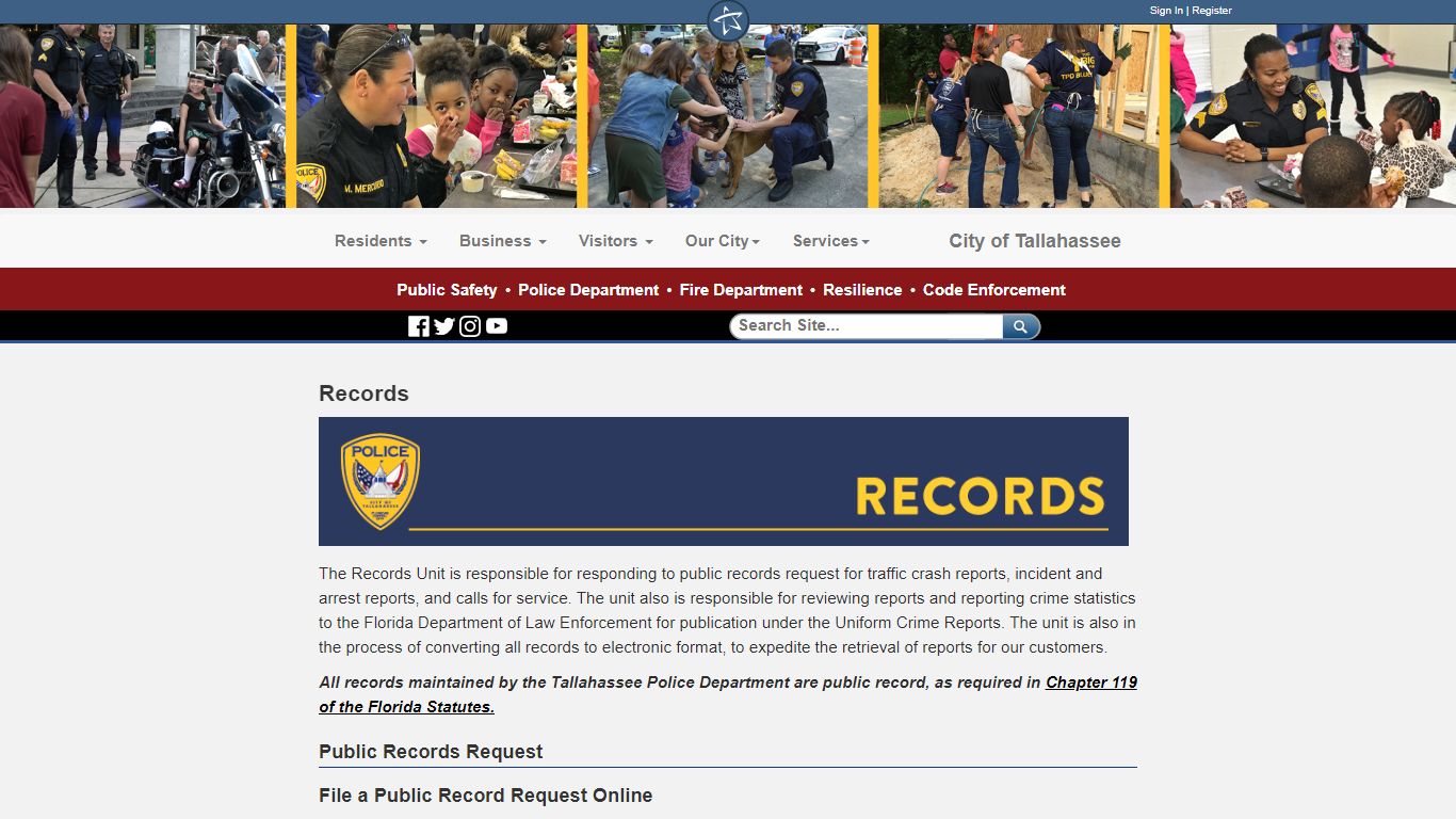 TPD | Records | Public Safety - Talgov.com